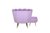 Кресло с пуфом ракушка Pearl Purple №2 в Москве