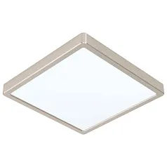 99242 Светодиодный накладной светильник FUEVA 5, 20W (LED), 285х285, H28, 2300lm, 3000K, сталь, никель в интерьере