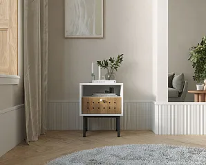 купить Тумбочка с ящиком КОТО (KOTO) арт KT01 Белый в интернет-магазине