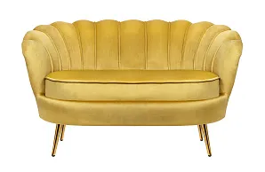 заказать Дизайнерский двухместный диван Pearl Double Yellow в интернет-магазине