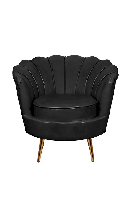 Низкое кресло ракушка Pearl Black V2 в Москве Низкое кресло ракушка Pearl Black V2