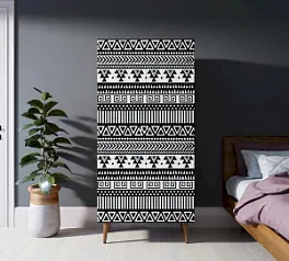 красивый Шкаф малый двухстворчатый "Бербер (Berber)" принт 19 арт BB08/Print_19