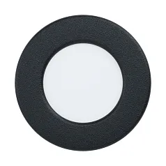 заказать 99213 Светодиодный встраиваемый светильник FUEVA 5, 2,7W (LED), ?86, ET26, IP44, 360lm, 4000K, сталь, черн в интернет-магазине