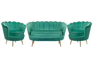красивый Комплект кресел и дивана ракушка Pearl Double Green V2 в интернет-магазине