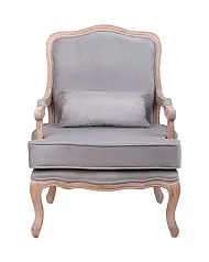 фото Мягкое полукресло с подлокотниками Nitro Grey Velvet