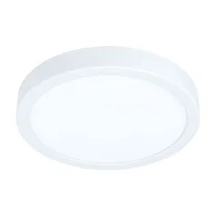 фото 99226 Светодиодный накладной светильник FUEVA 5, 17W (LED), ?210, H28, 2100lm, 4000K, сталь, белый в интерьере