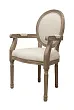 Мягкий стул с подлокотниками Volker Arm Beige №3 в Москве