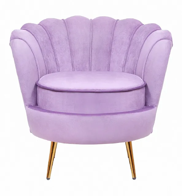 Низкое кресло ракушка Pearl Purple в Москве