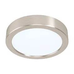 99228 Светодиодный накладной светильник FUEVA 5, 10,5W (LED), ?160, H28, 1350lm, 4000K, сталь, никель на заказ в интернет-магазине