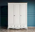 Шкаф "Леонтина (Leontina)" для одежды трехстворчатый с ящиками арт LT27KR/3 №4