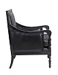 Классическое американское кресло Colin Black Leather №2 в Москве