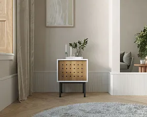 красивые Тумбочка с дверкой  КОТО (KOTO) арт KT02 Белый на заказ