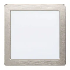 красивые 99184 Светодиодный встраиваемый светильник FUEVA 5, 11W (LED), 166х166, ET26, 1350lm, 4000K, сталь, никель на заказ