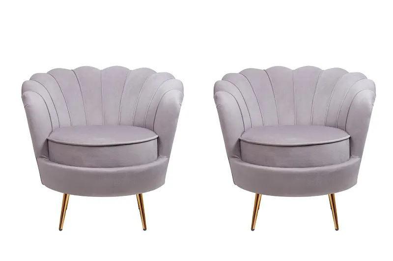 Комплект кресел ракушка Pearl Grey в Москве Комплект кресел ракушка Pearl Grey