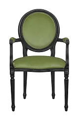 Мягкий стул с подлокотниками Delo Kora Arm Green на заказ