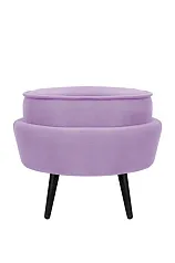 заказать стильные Пуф Pearl Adorn Purple на черных ножках