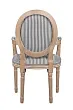 Мягкий стул с подлокотниками Volker Arm Black Pinstripe №3 в Москве