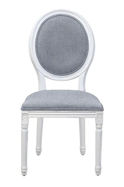 Стул с круглой спинкой Volker oak Grey and White
