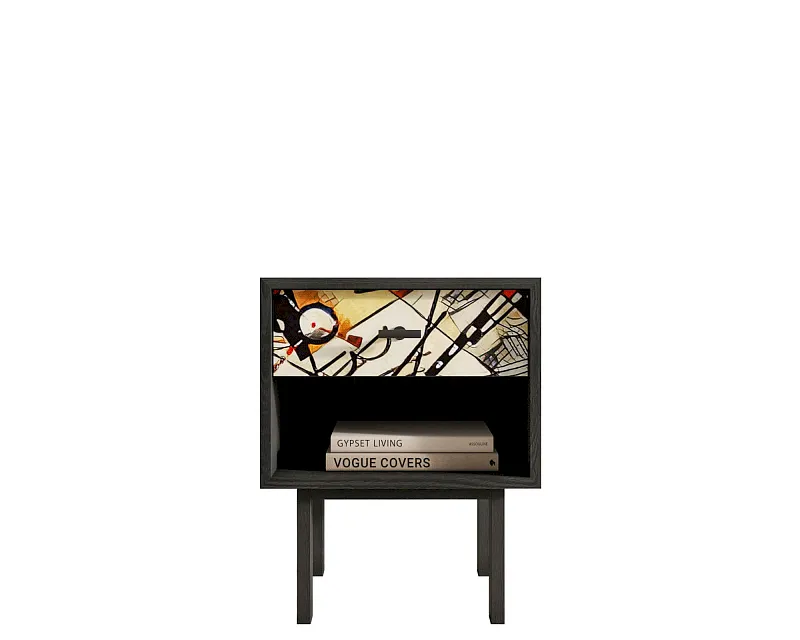 Тумбочка с верхним ящиком "Эмерсон (Emerson)" by Kandinsky арт EM11/Print_01 в Москве Тумбочка с верхним ящиком "Эмерсон (Emerson)" by Kandinsky арт EM11/Print_01