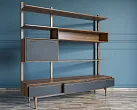Стеллаж "Бруни (Bruni) блэк" с ящиками арт BR-20Black №2
