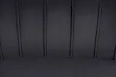 Диван ракушка для гостиниц Pearl Triple Black на черных ножках №5