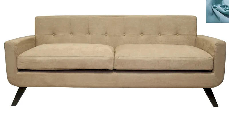 Диван скандинавский на ножках Uter голубой в Москве