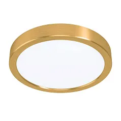 900181 Светильник настенно-потолочн FUEVA5, 17W(LED), сталь, латунь в интерьере