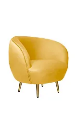Мягкое кресло Small Benee Yellow в интерьере