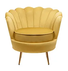 купить Низкое кресло ракушка Pearl Yellow