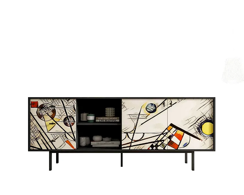 Комод с дверками и нишей "Эмерсон (Emerson)" by Kandinsky арт EM15/Print_01
