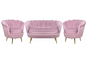 купить красивый Комплект кресел и дивана ракушка Pearl Double Pink