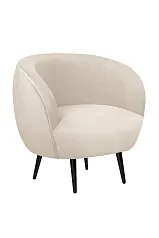 купить Мягкое кресло Benee Beige на черных ножках в интернет-магазине
