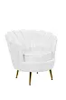 Низкое кресло ракушка Pearl White №1 в Москве