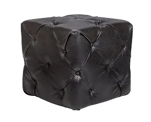 заказать стильные Дизайнерский пуф Amrit Black Leather