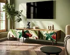 Комод "Бербер (Berber)" с ящиками низкий под TV арт BB19/Print_55 №1