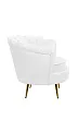 Низкое кресло ракушка Pearl White №2 в Москве