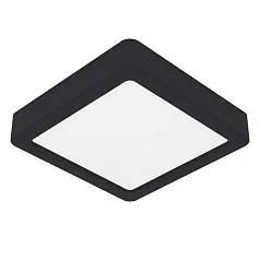 купить 900643 Накладной светильник  FUEVA 5, 11W (LED), 3000K, IP44, L160, B160, H28, сталь, черный / пластик, белый