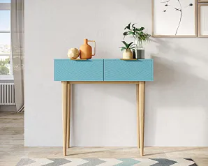 Консоль с двумя ящиками "Лайн (Line)" LN16/GR1/blue в интернет-магазине