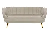Диван ракушка для гостиниц Pearl Triple Taupe №0