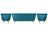 Комплект кресел и дивана ракушка Pearl Triple Marine №2