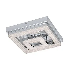 красивые 95659 Светодиодный потолочный светильник FRADELO, 12W (LED), 240х240, сталь, хром/пластик с кристал., хром в интернет-магазине