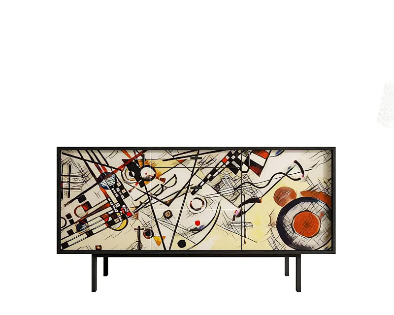 Комод две дверки и три ящика "Эмерсон (Emerson)" by Kandinsky арт EM08/Print_01