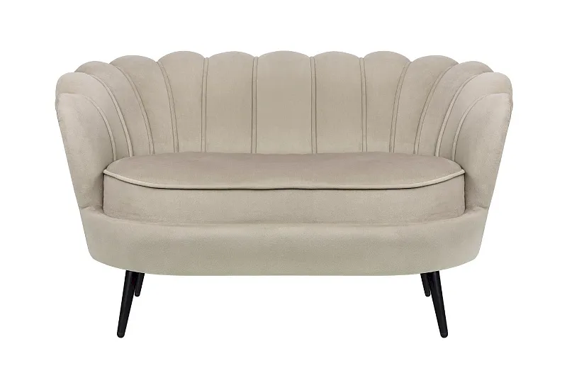 Дизайнерский диван Pearl Double Taupe на черных ножках