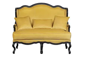 красивый Двухместный дизайнерский диван Brody Double yellow на заказ