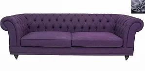 фото Диван мягкий арт-деко Neylan Purple серый