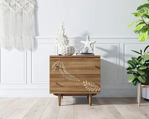 купить стильный Комод "Boho" 2 ящика с растением арт BH05