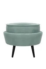 Пуф Pearl Adorn Green на черных ножках на заказ в интернет-магазине в Москве