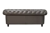 Диван из коричневой кожи Chesterfield Brown Leather 2S №3 в Москве