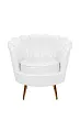 Низкое кресло ракушка Pearl White №0 в Москве