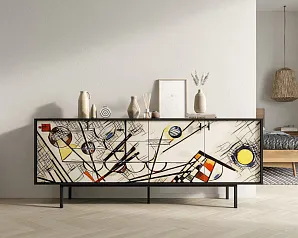 заказать Комод с тремя дверками и тремя ящиками "Эмерсон (Emerson)" by Kandinsky арт EM07/Print_01